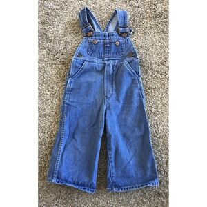 Vintage 1970s JCPenney Big Mac Workwear Denim Jean Toddler Overalls Size 3T
